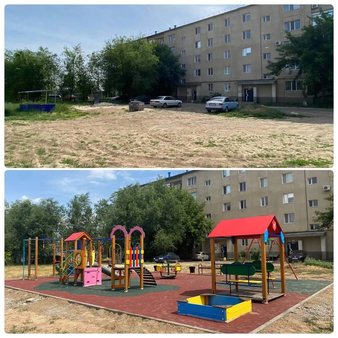 Шесть игровых площадок появилось в Уральске