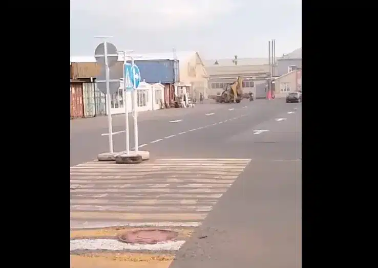 Пожар произошёл на рынке в Уральске