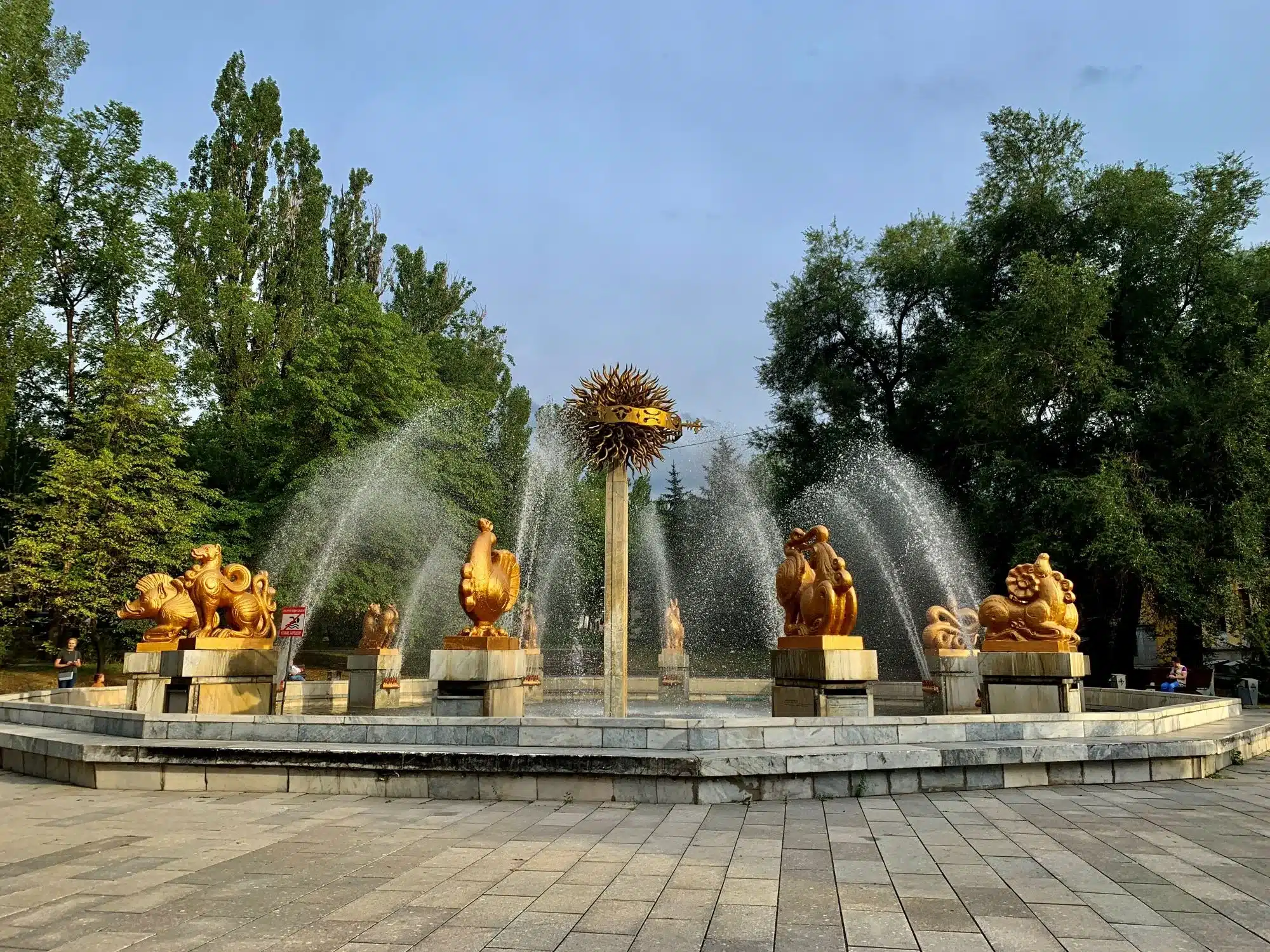 Сезон фонтанов завершили в Алматы