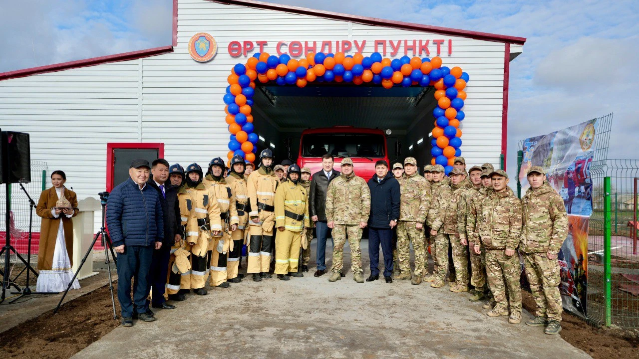 В Бурлинском районе открыли добровольный пожарный пункт