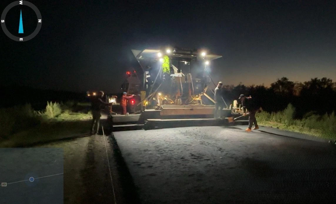 В Актюбинской области на границе с Россией начался ремонт дороги