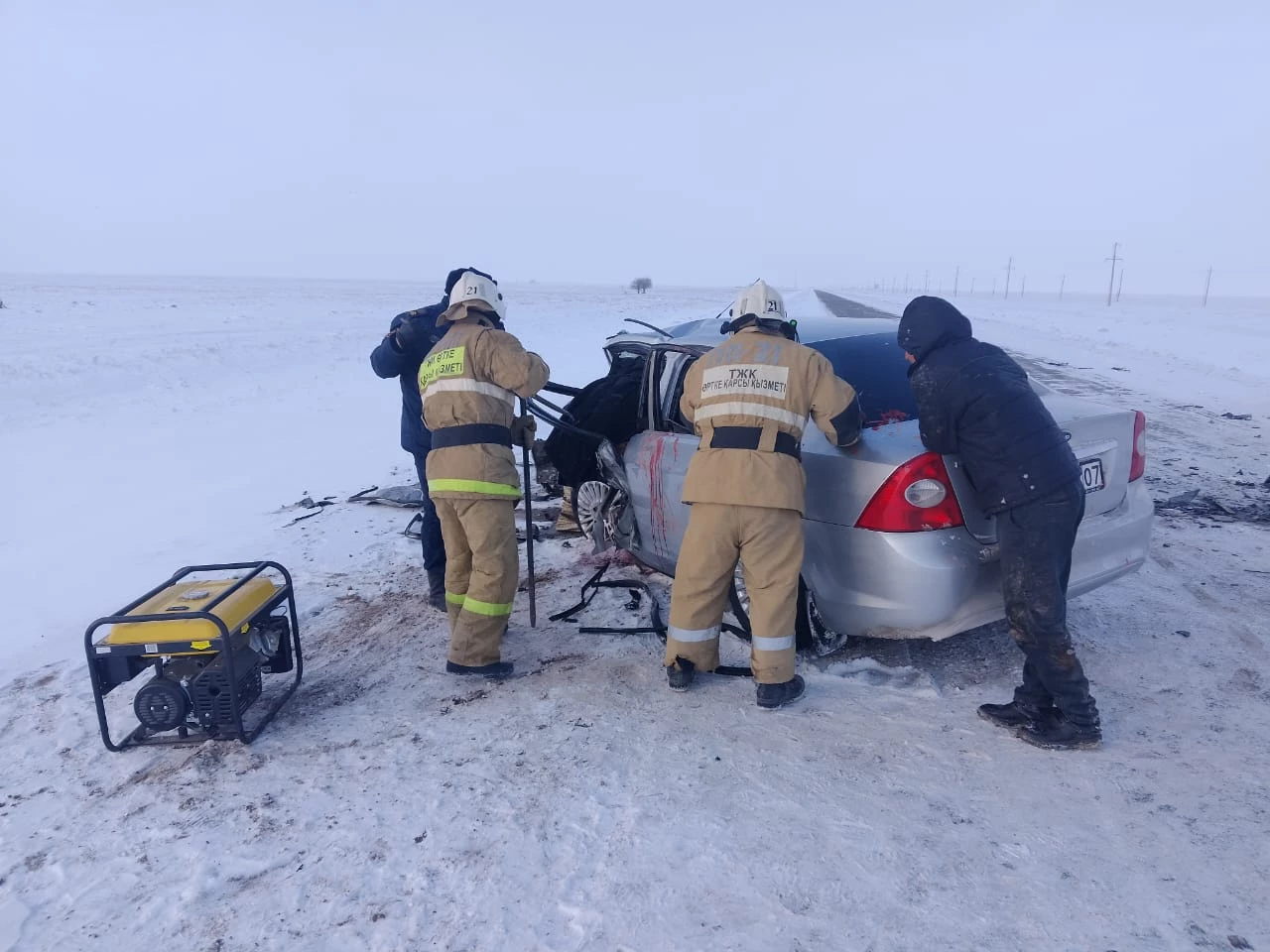 Пограничник погиб в аварии на трассе в ЗКО